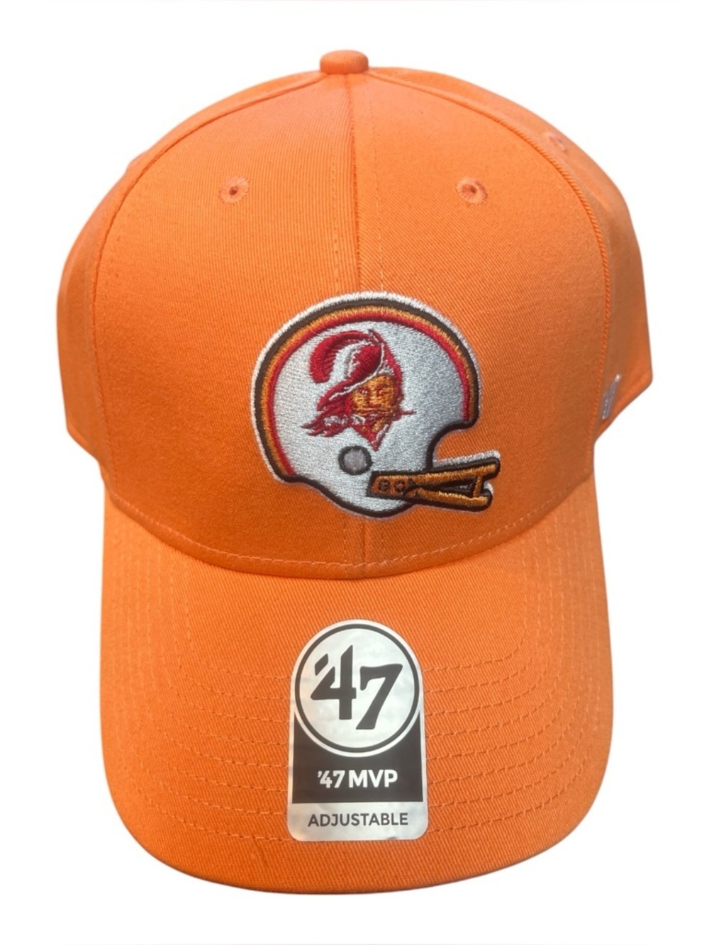 '47 Tampa bay Orange Baseball-Style Cap with Embroidered Helmet Logo